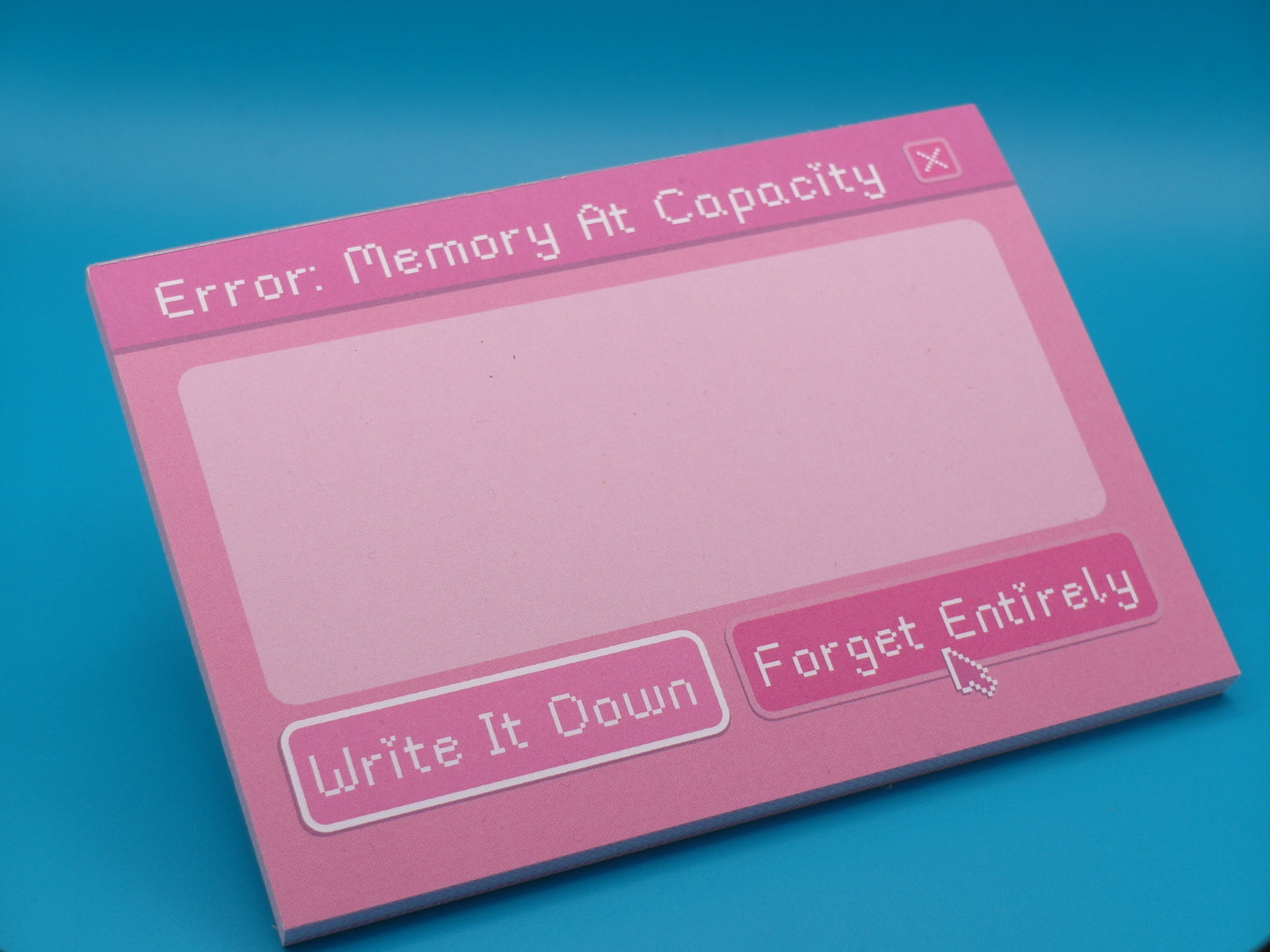 Error: Memory At Capacity | A6 Notepad