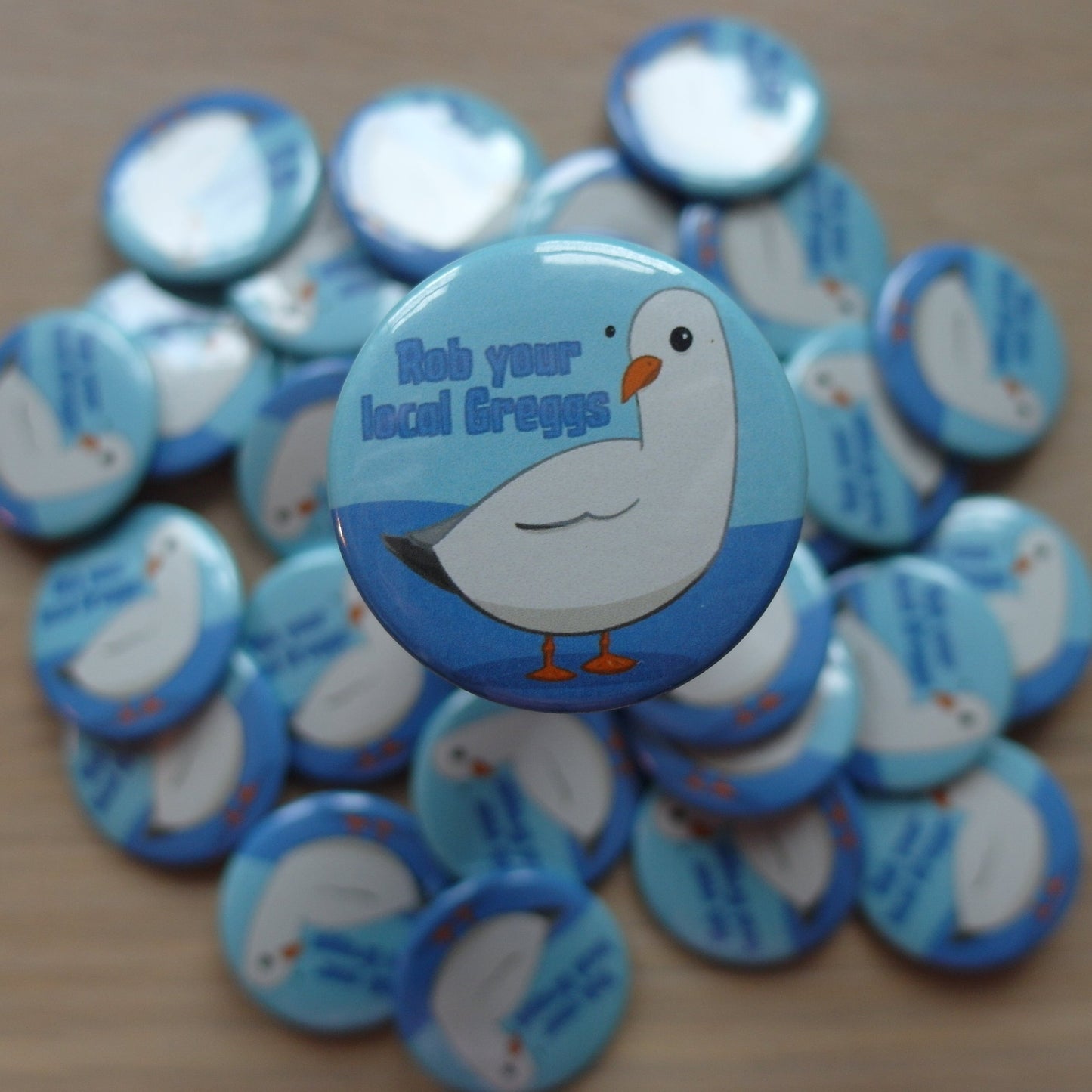 Rob Your Local Greggs | Button Badge